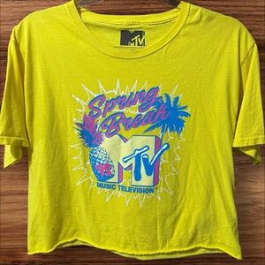 MTV Yellow Crop Top